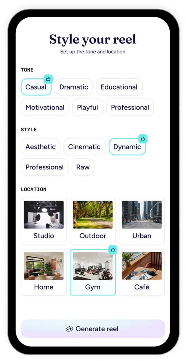 Olya app on iPhone